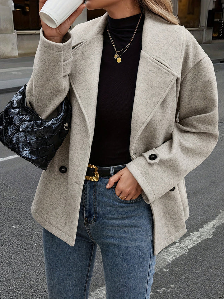 Emily™ | Stylish Double-Breasted Jacket with Button Details