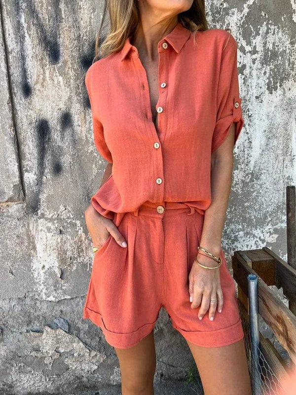 Paula - Light linen set