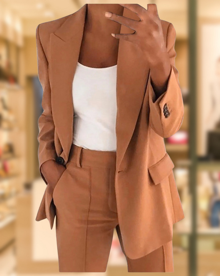 Roseann - Lapel Slimming Suit