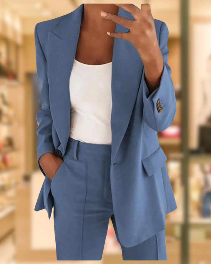 Roseann - Lapel Slimming Suit