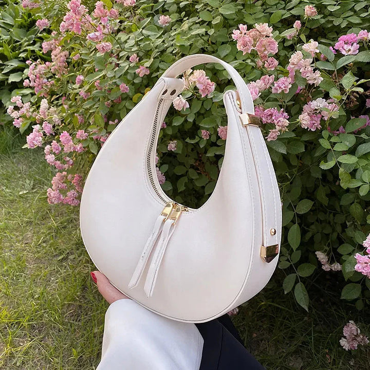KLARA™ | Halve Moon Leather Handbag