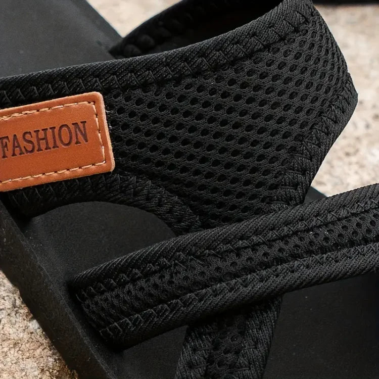 Celia-  Perforated Mesh Slide Sandals